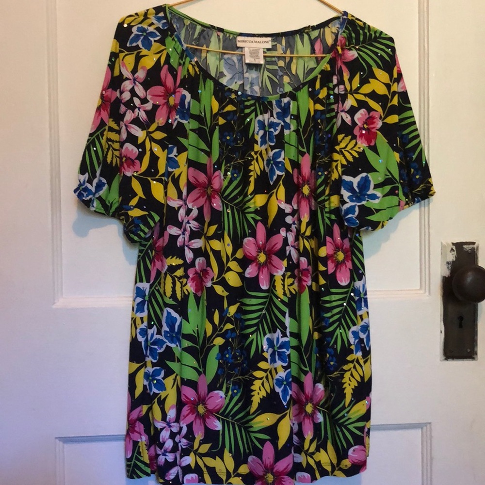 Rebecca Malone SS stretch blouse